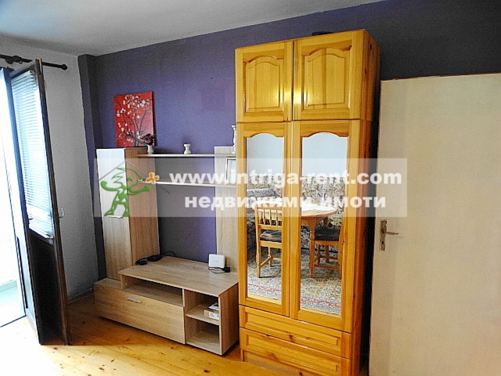 Two-room monolithic apartment for rent, located in the Voivodski neighborhood of Haskovo.