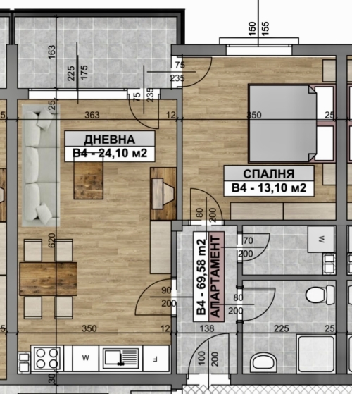 Two-bedroom apartment with garage option – new construction with ACT 16!