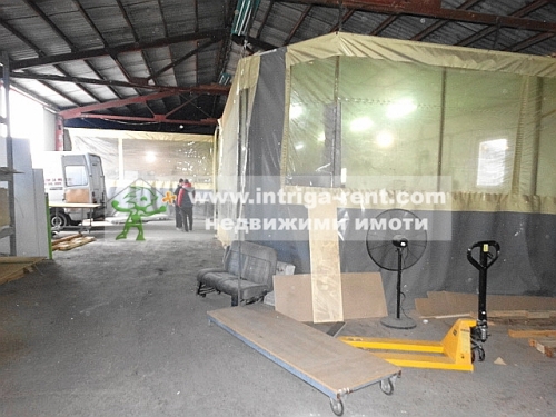 Production and warehouse premises for rent, together with an adjacent yard, located in the South Industrial Zone of the city of Haskovo.