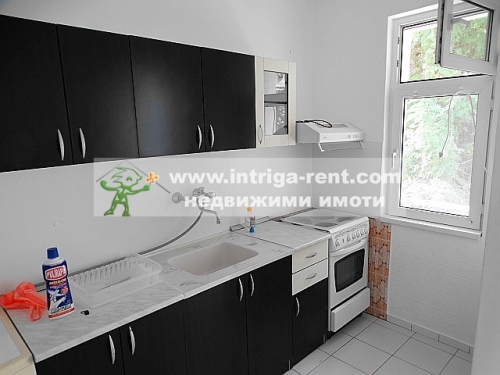 Two-room monolithic apartment for rent located in the Uchilishni neighborhood of Haskovo.