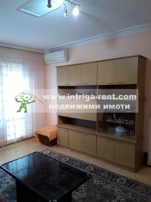 Two-room apartment for rent, located in a completely newly renovated residential building in the elite Lyuben Karavelov neighborhood, Haskovo.