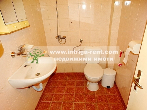 Two-room monolithic apartment for rent, located in the Voivodski neighborhood of Haskovo.