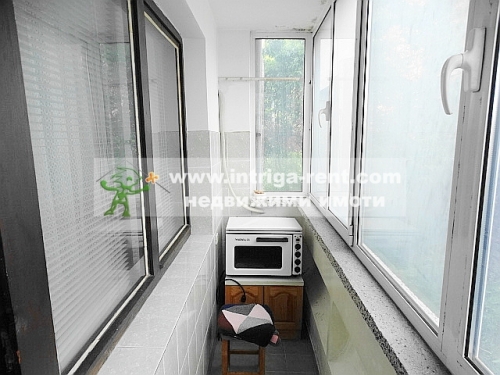 Two-room monolithic apartment for rent, located in the Voivodski neighborhood of Haskovo.