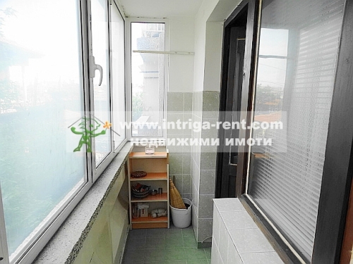 Two-room monolithic apartment for rent, located in the Voivodski neighborhood of Haskovo.