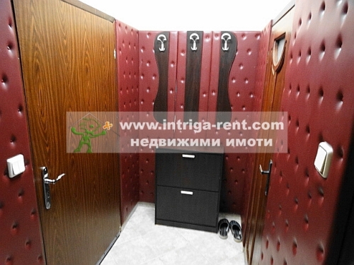 Two-room monolithic apartment with extension for rent, located in the Druzhba neighborhood of Haskovo.