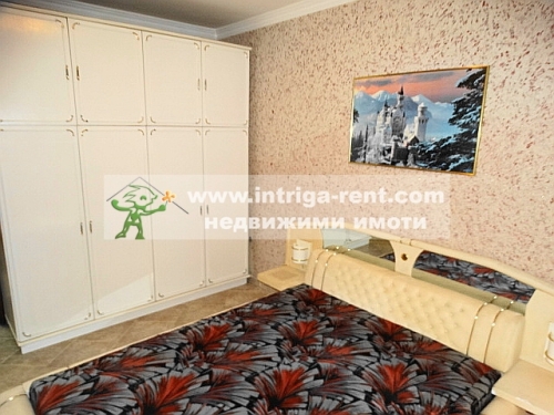 Two-room monolithic apartment with extension for rent, located in the Druzhba neighborhood of Haskovo.