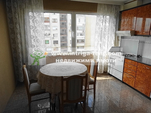 Two-room monolithic apartment with extension for rent, located in the Druzhba neighborhood of Haskovo.