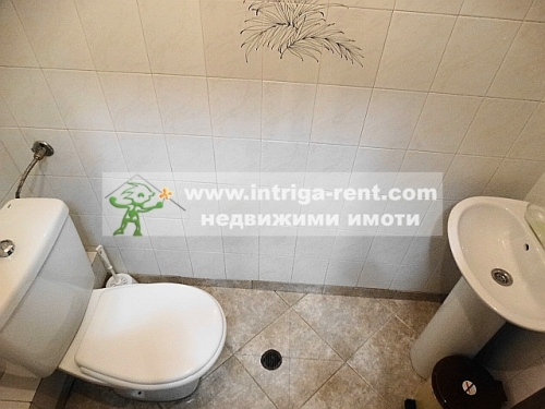 Two-room monolithic apartment with extension for rent, located in the Druzhba neighborhood of Haskovo.
