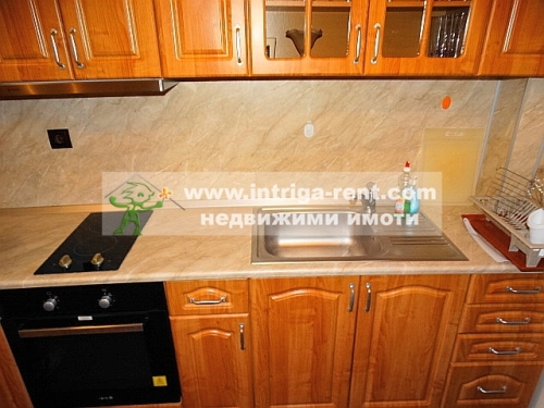 One-room, luxurious, fully furnished monolithic apartment for rent — new construction, together with an outdoor parking space, located in the elite Lyuben Karavelov neighborhood of Haskovo.
