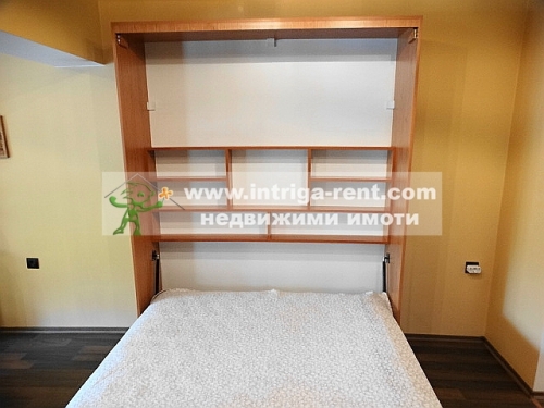 One-room, luxurious, fully furnished monolithic apartment for rent — new construction, together with an outdoor parking space, located in the elite Lyuben Karavelov neighborhood of Haskovo.
