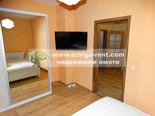 Luxurious, modern, fully furnished three-room monolithic apartment for rent, located in the central part of the city of Haskovo.