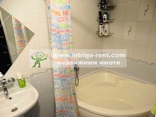 Luxurious, modern, fully furnished three-room monolithic apartment for rent, located in the central part of the city of Haskovo.