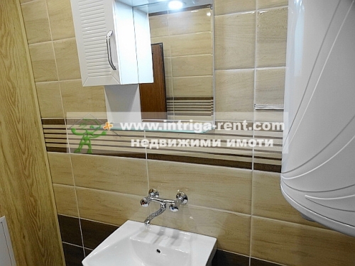 Three-room monolithic apartment for rent, located in the Orfey district of Haskovo.