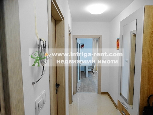 Three-room, new, luxurious, modernly furnished monolithic apartment with a private parking space - new construction, located in the elite Lyuben Karavelov neighborhood of the city of Haskovo.