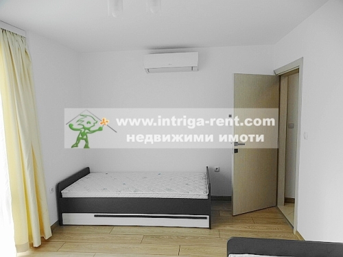 Three-room, new, luxurious, modernly furnished monolithic apartment with a private parking space - new construction, located in the elite Lyuben Karavelov neighborhood of the city of Haskovo.