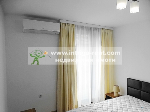 Three-room, new, luxurious, modernly furnished monolithic apartment with a private parking space - new construction, located in the elite Lyuben Karavelov neighborhood of the city of Haskovo.