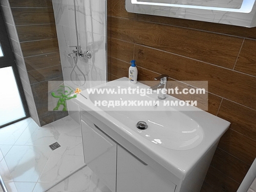 Three-room, new, luxurious, modernly furnished monolithic apartment with a private parking space - new construction, located in the elite Lyuben Karavelov neighborhood of the city of Haskovo.