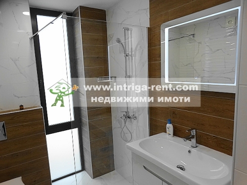 Three-room, new, luxurious, modernly furnished monolithic apartment with a private parking space - new construction, located in the elite Lyuben Karavelov neighborhood of the city of Haskovo.
