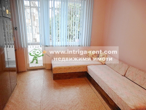 Three-room monolithic apartment for rent, located in the very center of Haskovo.