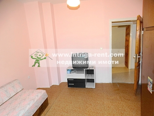 Three-room monolithic apartment for rent, located in the very center of Haskovo.
