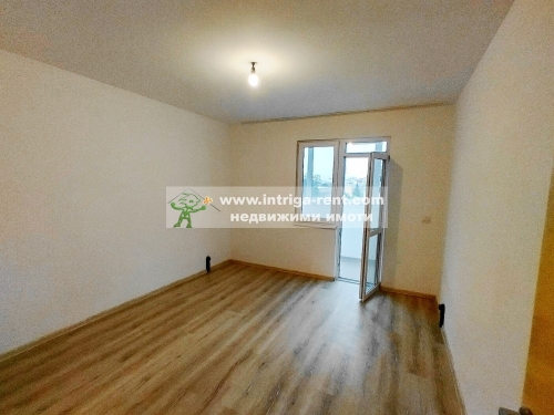 Two-room, unfurnished, fully renovated apartment for rent, located in the Badema neighborhood of Haskovo.