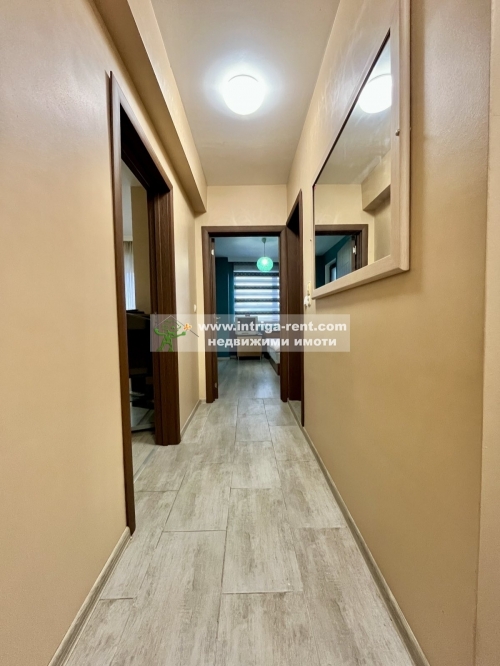 Two-room furnished apartment with a parking space for rent - new construction, located in the Badema neighborhood of Haskovo.