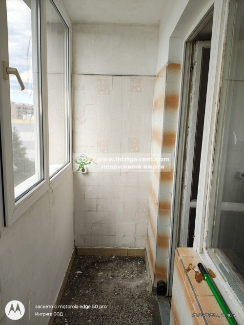 Two-room apartment for rent, located in the Lyuben Karavelov neighborhood of the city of Haskovo.