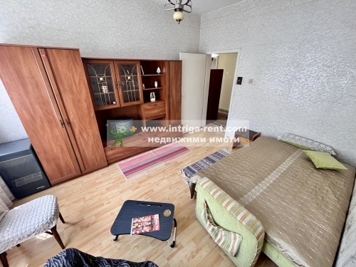 Two-room monolithic apartment for rent, located in the Druzhba district of the city of Haskovo.
